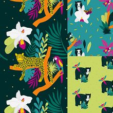 Mi Proyecto del curso: Creación y comercialización de patterns vectoriales. Projekt z dziedziny Trad, c, jna ilustracja, Pattern design, Projektowanie mod i Stemple użytkownika María José Pardo - 03.11.2021