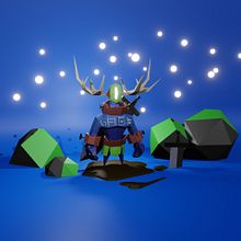 My project in Low Poly Character Modeling for Video Games course Ein Projekt aus dem Bereich 3D, 3-D-Modellierung, Videospiele, Design von 3-D-Figuren und Design für Videospiele von Arcadie Fron - 31.10.2021
