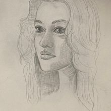 Mon projet du cours : Carnet de portraits : explorez le visage humain. Sketching, Drawing, Portrait Drawing, Artistic Drawing, and Sketchbook project by Francine Calestagne - 11.05.2021