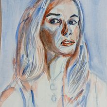My project in Artistic Portrait with Watercolors course. Un proyecto de Bellas Artes, Pintura, Pintura a la acuarela y Dibujo de Retrato de Jasna Bogunović - 06.11.2021