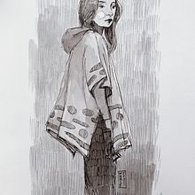 Cahier de croquis. Ilustração tradicional projeto de Marie Monnerat - 06.11.2021