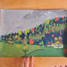Mi Proyecto del curso: Naturaleza con pintura acrílica: del cuaderno al lienzo . Projekt z dziedziny Trad, c, jna ilustracja,  Malarstwo, Malarstwo akr, lowe i Sketchbook użytkownika Stéphanie Weppelmann - 06.11.2021