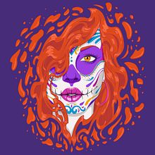 Dia de Los muertos. Traditional illustration project by Daniela Isceri - 11.01.2021