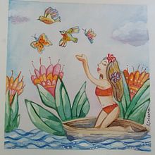 Mi Proyecto del curso: Técnicas de ilustración con acuarela y gouache. Traditional illustration, Fine Arts, Painting, Watercolor Painting, Children's Illustration, and Gouache Painting project by Rosa Calderón - 11.08.2021