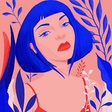 Blue. Traditional illustration project by Daniela Isceri - 01.03.2021