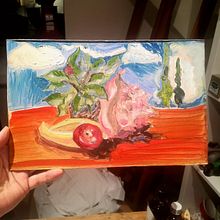 My project in Oil Painting Techniques: Still Life on Paper  course . Seni Rupa, Lukisan, Dan Lukisan Minyak proyek oleh Kathryn Alma-Nihte - 11.08.2021