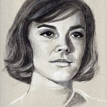 Esplendor en la hierba. Desenho de retrato, Desenho realista, Desenho artístico, e Desenho a lápis projeto de Begoña Blázquez Parro - 08.11.2021