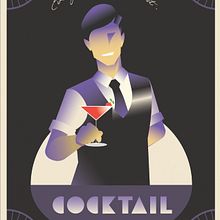 My project in Art Deco Style for Digital Illustration course. Traditional illustration, Fine Arts, Poster Design, and Digital Illustration project by konghon58 - 11.09.2021