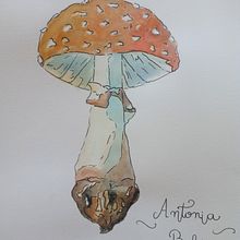 HONGOS EN ACUARELA. Traditional illustration, Naturalistic Illustration, and Watercolor Painting project by Antonia Carbajal Lopez - 11.05.2021