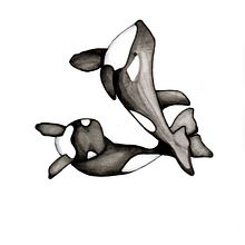 Mi Proyecto del curso: Técnicas de ilustración naturalista: ballenas en acuarela. Een project van Traditionele illustratie, Posterontwerp, Digitale illustratie y Manga van Andreah Sucre Bello - 10.11.2021