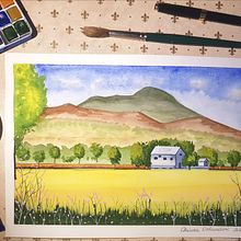 My project in Watercolor Travel Journal course. Un proyecto de Ilustración tradicional, Pintura a la acuarela, Ilustración arquitectónica y Sketchbook de Chiara Orlandini - 10.11.2021
