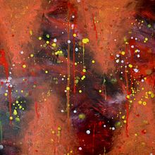 Geyser n. 5 - Volcanic eruption. Un proyecto de Pintura, Bellas Artes, Creatividad, Pintura acrílica y Concept Art de Alberto Erosi - 10.11.2021