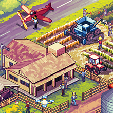 Pixel Art Cities. Pixel Art, and Traditional illustration project by Marcus Penna - 11.10.2021
