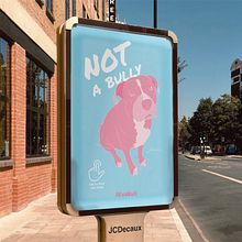 Lovabull | Not a Bully | Social Campaign. Un proyecto de Br, ing e Identidad, Ilustración tradicional, Diseño, Publicidad y Diseño gráfico de Trisha - 10.11.2021
