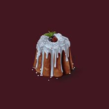 Food Illustration - Mini Bundt Cake. Un proyecto de Ilustración tradicional de Stacey Kyme - 19.06.2021
