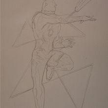 Mi Proyecto del curso: Ilustración para cómics: anatomía de un superhéroe DAREDEVIL. Traditional illustration, Character Design, Comic, Pencil Drawing, and Figure Drawing project by Pau Ruiz Llinares - 11.10.2021