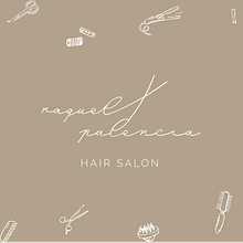 Branding Raquel Palencia Hair Salon. Br, ing, Identit, Logo Design, Pattern Design, Color Theor, T, pograph, Traditional illustration, Vector Illustration, and Graphic Design project by Fátima Rojo - 11.11.2021