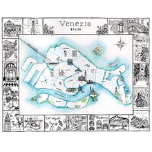 Meu projeto do curso: Criação de mapas ilustrados: transmita a essência da cidade. Un proyecto de Ilustración tradicional, Dibujo, Dibujo artístico, Infografía, Ilustración digital y Pintura digital de Isabel Valfigueira - 11.11.2021
