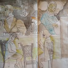 My project in Urban Sketching: Express Your World in a New Perspective course. Un proyecto de Ilustración tradicional, Bocetado, Dibujo, Pintura a la acuarela, Ilustración arquitectónica y Sketchbook de aelksnis - 11.11.2021