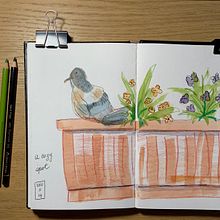 My project in Creative Watercolor Sketching for Beginners course. Traditional illustration, Sketching, Creativit, Drawing, Watercolor Painting, and Sketchbook project by Rina Fleisch - 11.11.2021