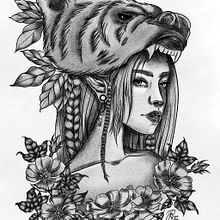 My project in Digital Design and Illustration of Tattoos with Procreate course. Un progetto di Illustrazione tradizionale, Graphic design, Illustrazione digitale, Design di tatuaggi e Disegno digitale di julia.wiese - 10.11.2021