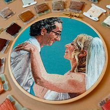 Wedding Anniversary. Embroider, and Fine Arts project by Santo Cielo - 09.16.2021