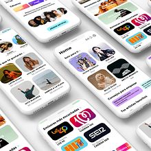 Diseño Web Servicio de streaming. Un projet de Design graphique, Webdesign , et Conception d'applications de Maider Fernández - 12.11.2021