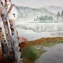 My project in Atmospheric Landscapes in Watercolor  course. Projekt z dziedziny  Sztuki piękne,  Malarstwo i Malowanie akwarelą użytkownika Mike Jacobs - 12.11.2021