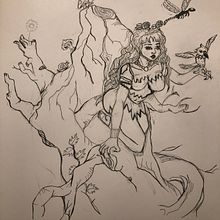 Even nature gets the blues . Design, Ilustrație tradițională, Fotografie, Design de bijuterii, Design grafic și Desen de portret de Jennifer Amey - 11.13.2021