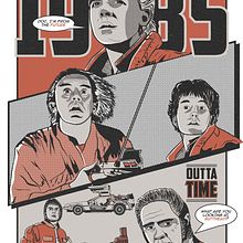 POSTER "BACK TO THE FUTURE". Un proyecto de Diseño de carteles, Ilustración digital e Ilustración vectorial de Luis Alberto Huamán Malca - 08.11.2021