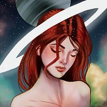 Mi Proyecto del curso: Retratos digitales de fantasía con Photoshop. Traditional illustration, Drawing, Digital Illustration, Portrait Drawing, Digital Drawing, and Digital Painting project by Jaime Flores - 11.09.2021