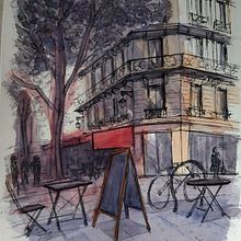 Mon projet du cours : Dessin architectural à l’aquarelle et à l’encre. Sketching, Drawing, Watercolor Painting, Architectural Illustration, Sketchbook & Ink Illustration project by Murilo Cappi - 11.13.2021