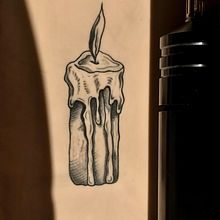 Vela estilo grabado. Tattoo Design project by Fernanda González - 10.13.2021