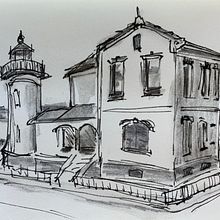 Admiralty Head. Sketching, Drawing, Watercolor Painting, Architectural Illustration, Sketchbook & Ink Illustration project by timsalcedo - 11.12.2021