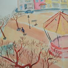 Mi Proyecto del curso: Sketchbook pictórico en gouache. Een project van Traditionele illustratie,  Schetsen,  Tekening,  Architecturale illustratie, Sketchbook y Schilderen met gouache van monic_cuenca - 14.11.2021