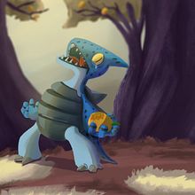 Crying monster after eating a spicy fruit. Traditional illustration, Character Design, Drawing, and Digital Illustration project by martin.fourny - 11.14.2021