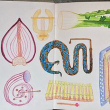 My project in "Illustration Techniques to Unlock your Creativity" course . Ilustrație tradițională, Arte plastice, Pictura, Creativitate și Caiet de schițe de Alexandra Knebekajze - 11.14.2021