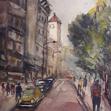 Mi Proyecto del curso: Paisajes urbanos en acuarela. Un progetto di Belle arti e Illustrazione architettonica di José Vicente Merino Hernández - 14.11.2021