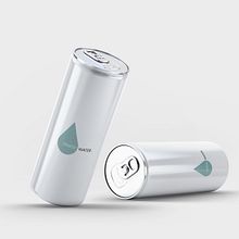 Simply Water: simply canned. Ricyled canned water. . Br, ing, Identit, Graphic Design, and Packaging project by lorenzovagionakis - 11.15.2021