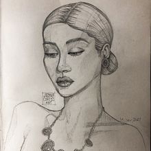 Mi Proyecto del curso: Sketchbook de retrato: explora el rostro humano . Membuat sketsa, Menggambar, Menggambar Potret, Menggambar Artistik, Dan Buku sketsa proyek oleh Jessie Cortés - 11.15.2021