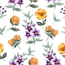 My project in Creating Patterns Using Watercolor course. Pattern Design, Fashion Design, and Watercolor Painting project by Andra Luta - 11.15.2021