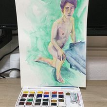 My project in The Human Figure in Watercolor course. Un progetto di Illustrazione tradizionale, Belle arti, Pittura, Pittura ad acquerello, Disegno realistico e Disegno anatomico di Rachel Allison - 15.11.2021