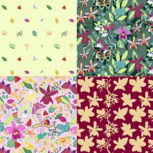 Mi Proyecto del curso: Diseño de patrones ilustrados. Un progetto di Illustrazione tradizionale, Pattern design, Design e Stampa di Verena Reutemann - 12.11.2021
