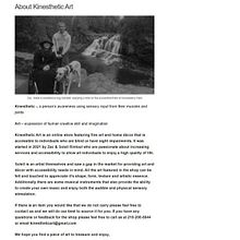 KinestheticArt.com - Fine Art and Décor eCommerce Art Store for Individuals with Sight Impairments and Blindness. Br, ing, Identit, Web Design, Web Development, Logo Design, Digital Marketing, E-commerce, and SEO project by Soleil Rintoul - 11.12.2021