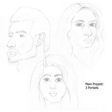 My project in Portrait Sketchbooking: Explore the Human Face course. Un projet de Esquisse , Dessin, Dessin de portrait, Dessin artistique , et Carnet de croquis de shannon_dulnuan - 13.11.2021
