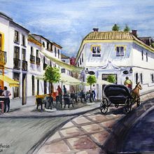Mi Proyecto del curso: Paisajes urbanos en acuarela. Watercolor Painting, Fine Arts, and Architectural Illustration project by Francisco Alcalá Chacón - 11.16.2021