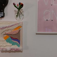 Mi Proyecto del curso: Cuadros textiles: combina tejido, bordado y punch needle. Accessor, Design, Arts, Crafts, Embroider, Decoration, Fiber Arts, and Punch Needle project by veronika_ - 11.16.2021