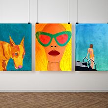 IBIZA POP POSTER. Traditional illustration, and Graphic Design project by Sara Bercebal - 11.01.2021