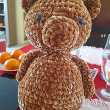 Crochet Mi oso d chenil Tomacito. Un progetto di Fiber Art di Nelly Solis - 14.11.2021