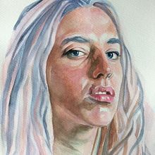 My project in Artistic Portrait with Watercolors course. Fine Arts, Painting, Watercolor Painting, and Portrait Drawing project by Jennifer McConnell - 11.14.2021